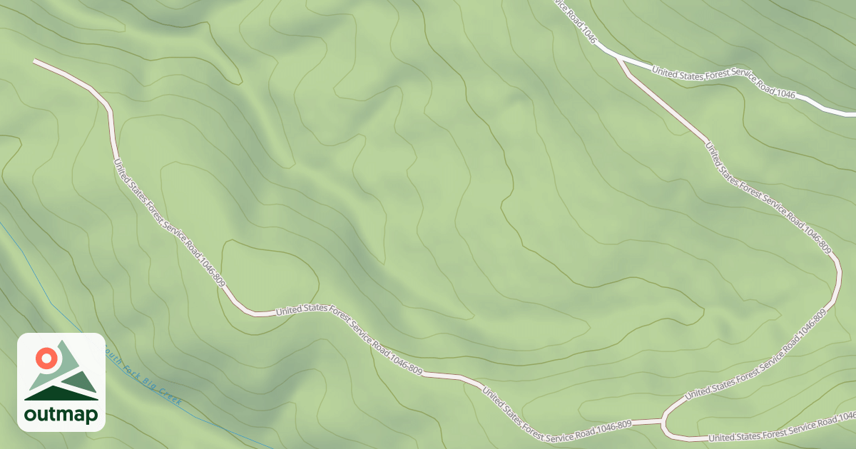 Map of USFS Motor Vehicle Use Map Roads {92940B69-AD60-4222-8B87-411994186F5B}