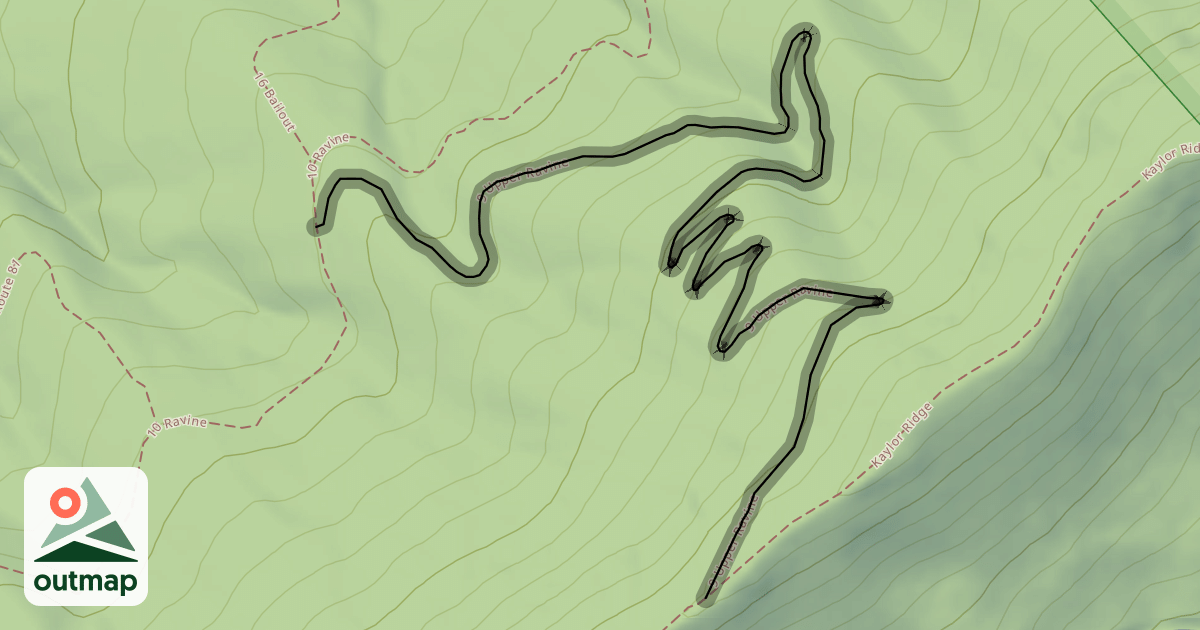 Map of 9 Upper Ravine