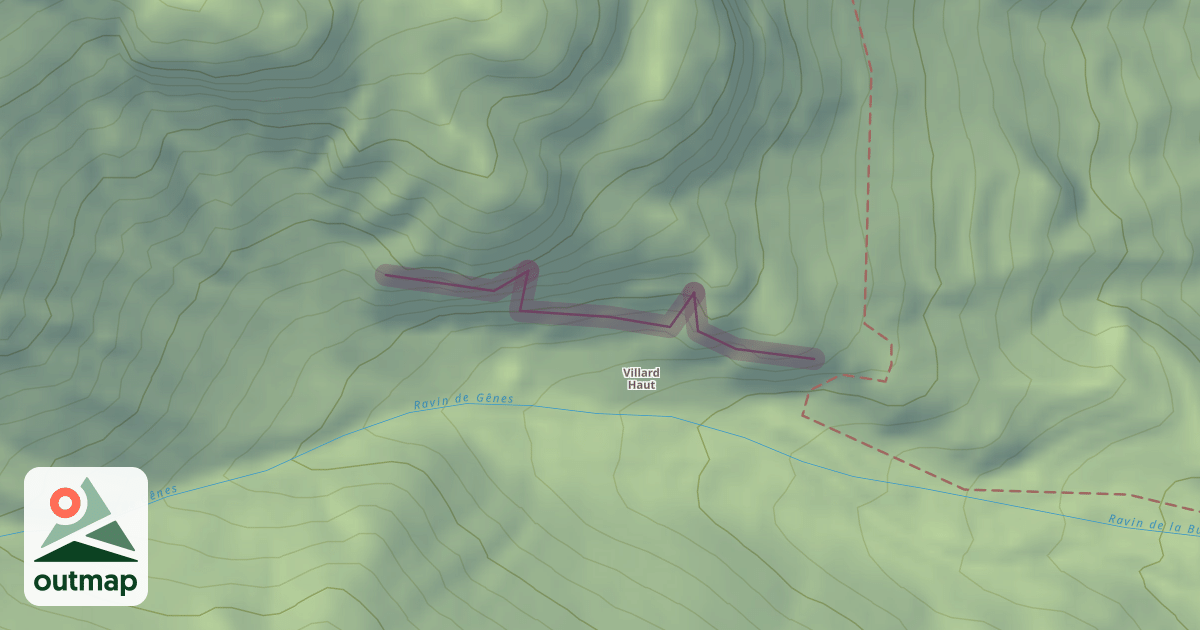 Map of Villard Haut