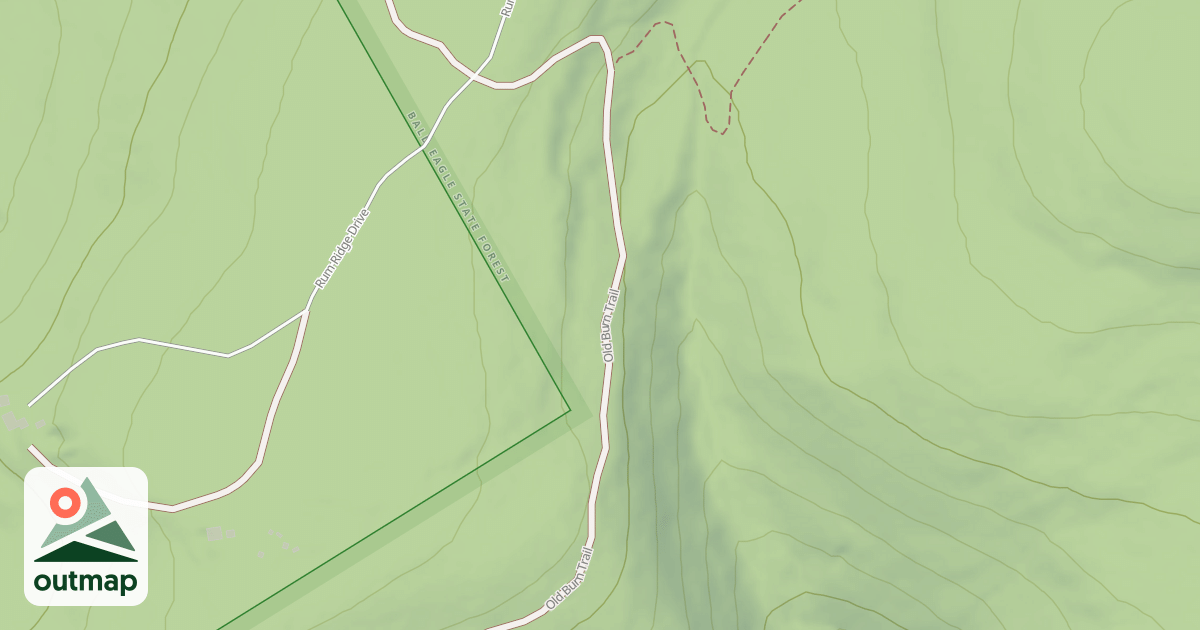 Map of Bald Eagle State Forest Snowmobile Trails