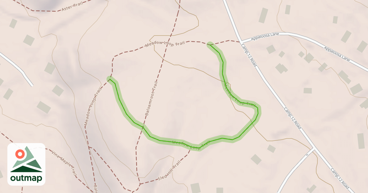 Map of Meadow Loop Trail