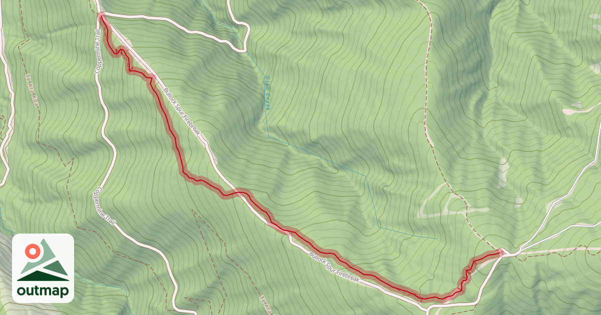 Map of Fringed Hill Downhill