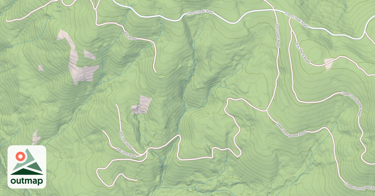 Map of IRON GULCH
