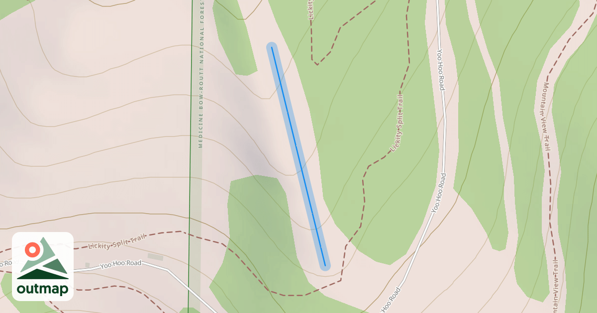 Map of Rabbit Ears Terrain Park