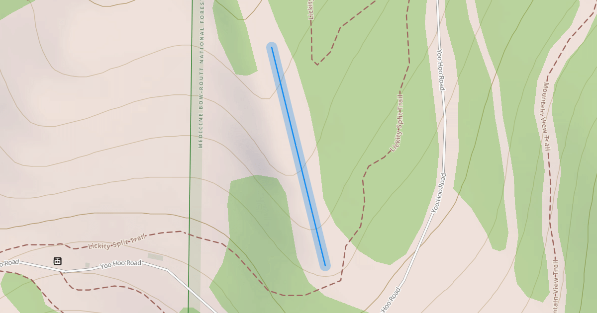 Map preview of Rabbit Ears Terrain Park