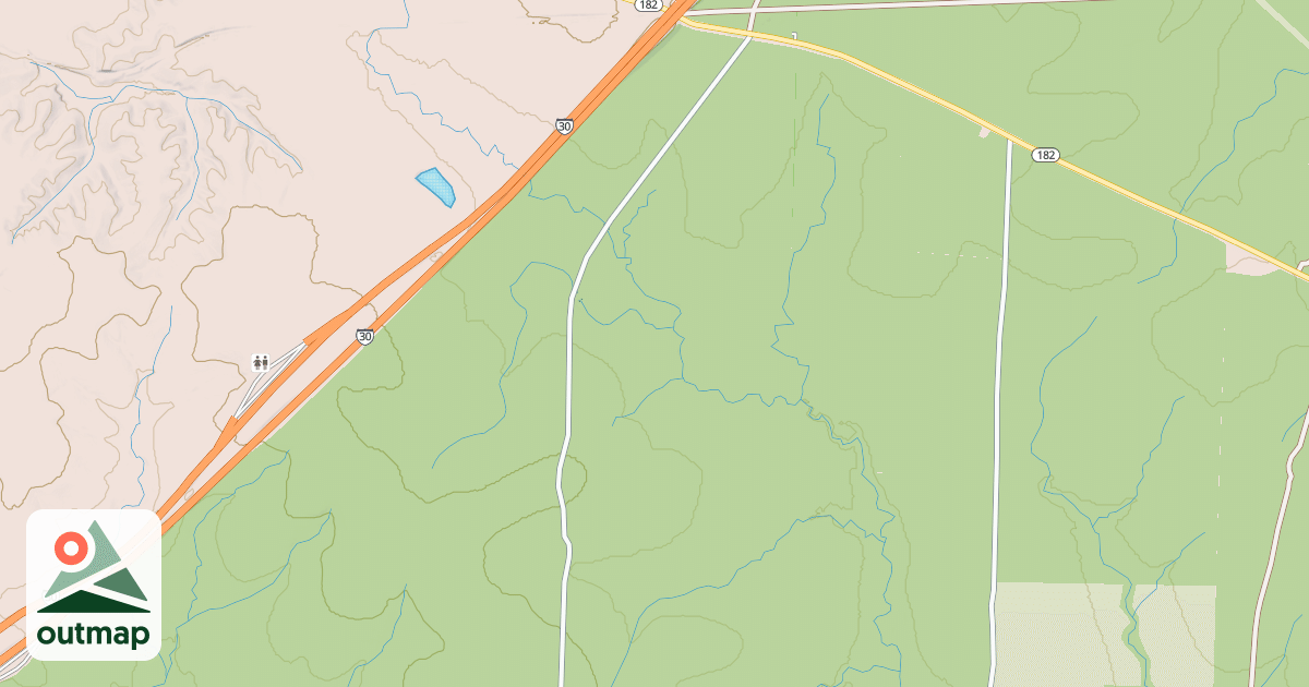 Map of Demo. Rd.