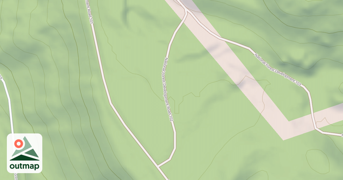 Map of USFS Motor Vehicle Use Map Roads {0E59A09C-B644-439A-A8AE-6D60D2D307DE}
