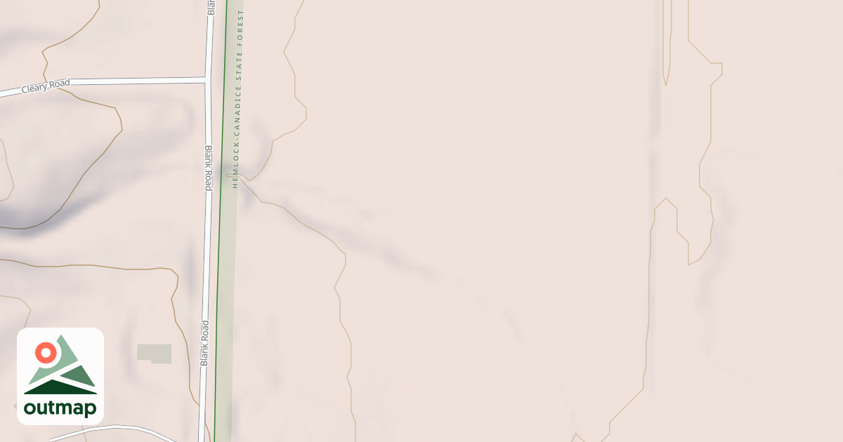 Map of Bur Oak Trail