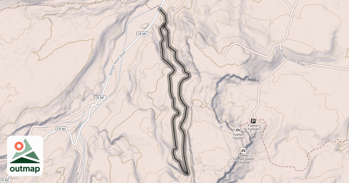 Map of Jedi Slickrock