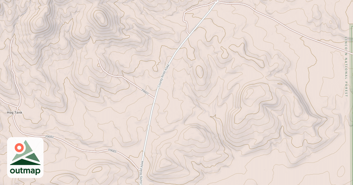 Map of ANCHO WHITE OAKS
