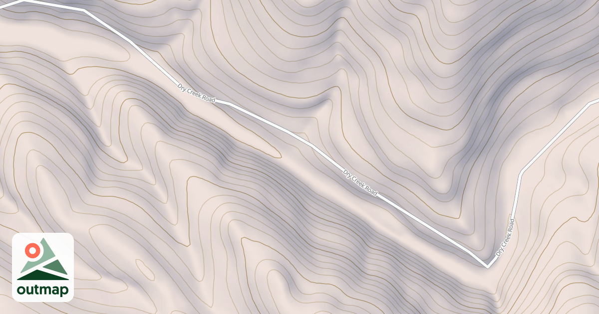 Map of DRY CREEK ROAD