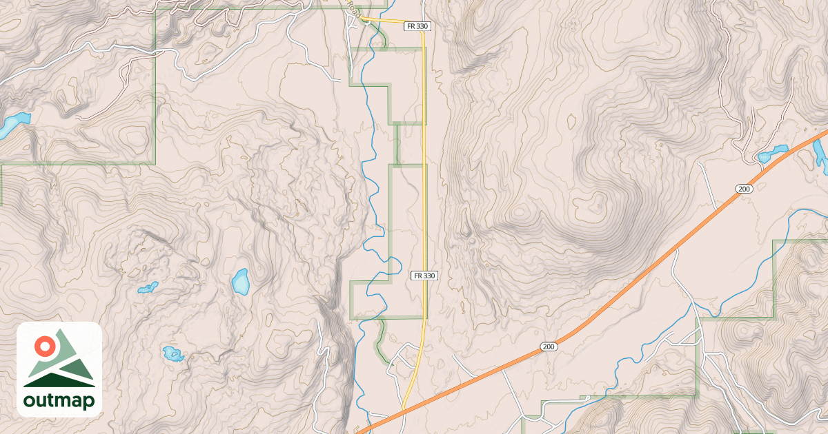 Map of COPPER CREEK
