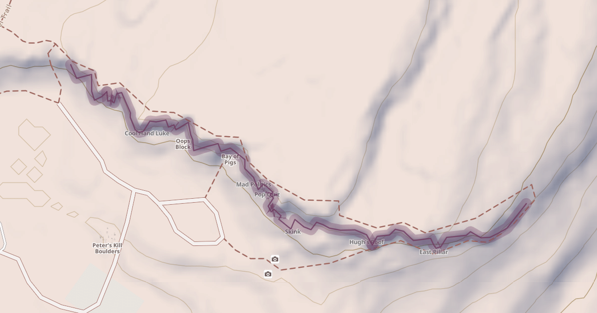 Map preview of Peterskill East Cliff