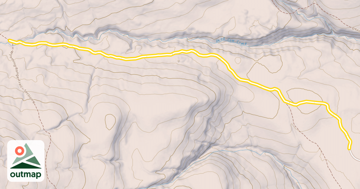 Map of Sjhoberg Snow Trail