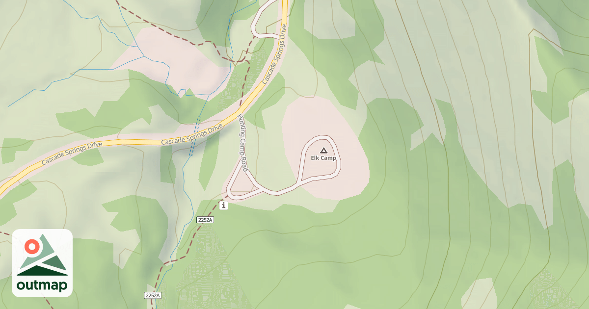 Map of HUNTING CAMP