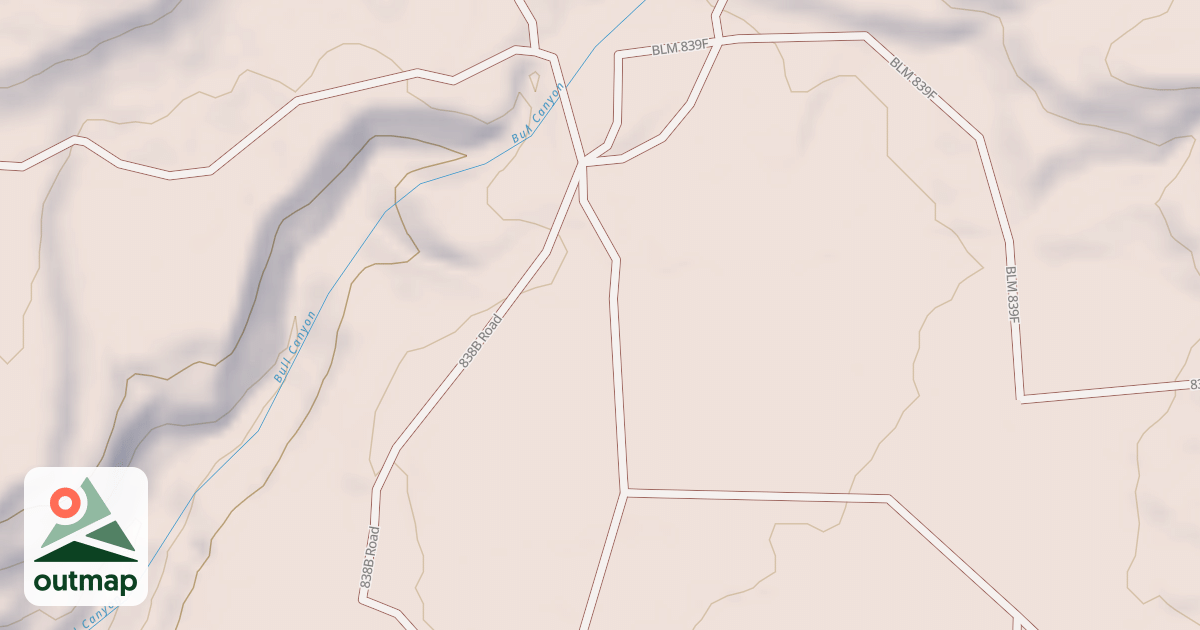 Map of BLM National GTLF Public Motorized Roads a5015170-0036-454c-a40a-56ec181cf8a2