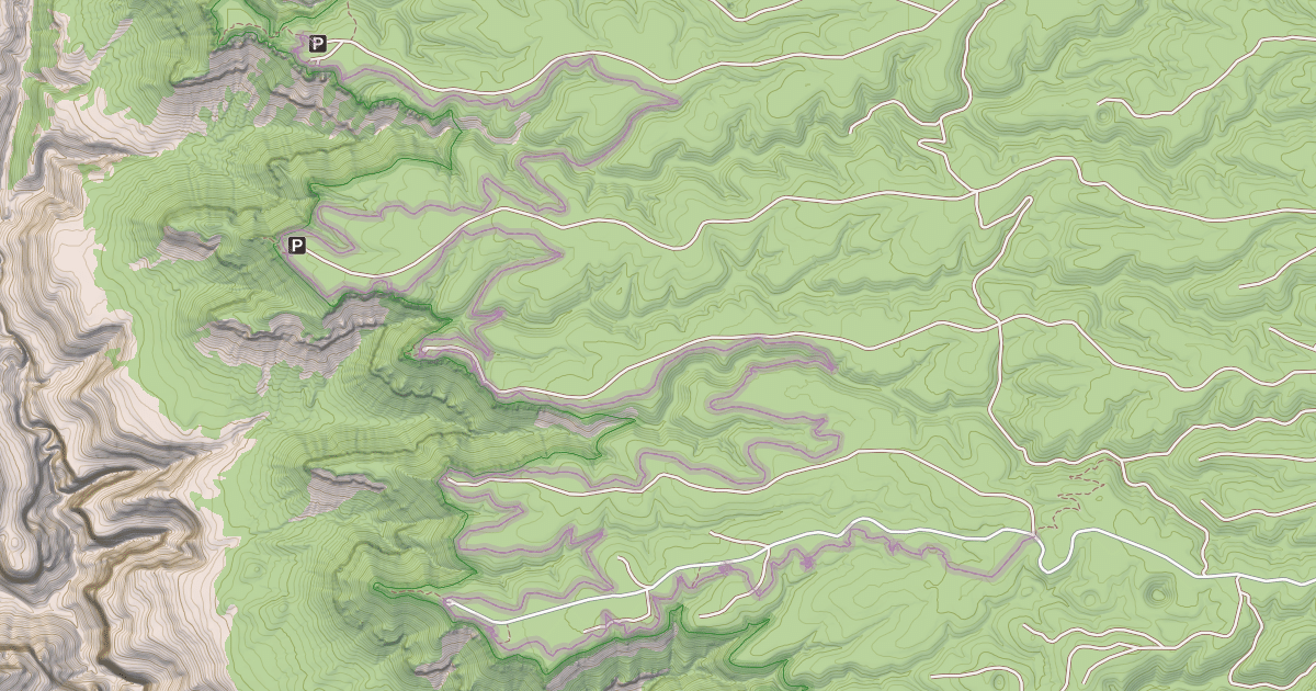 Map preview of Rainbow Rim Trail