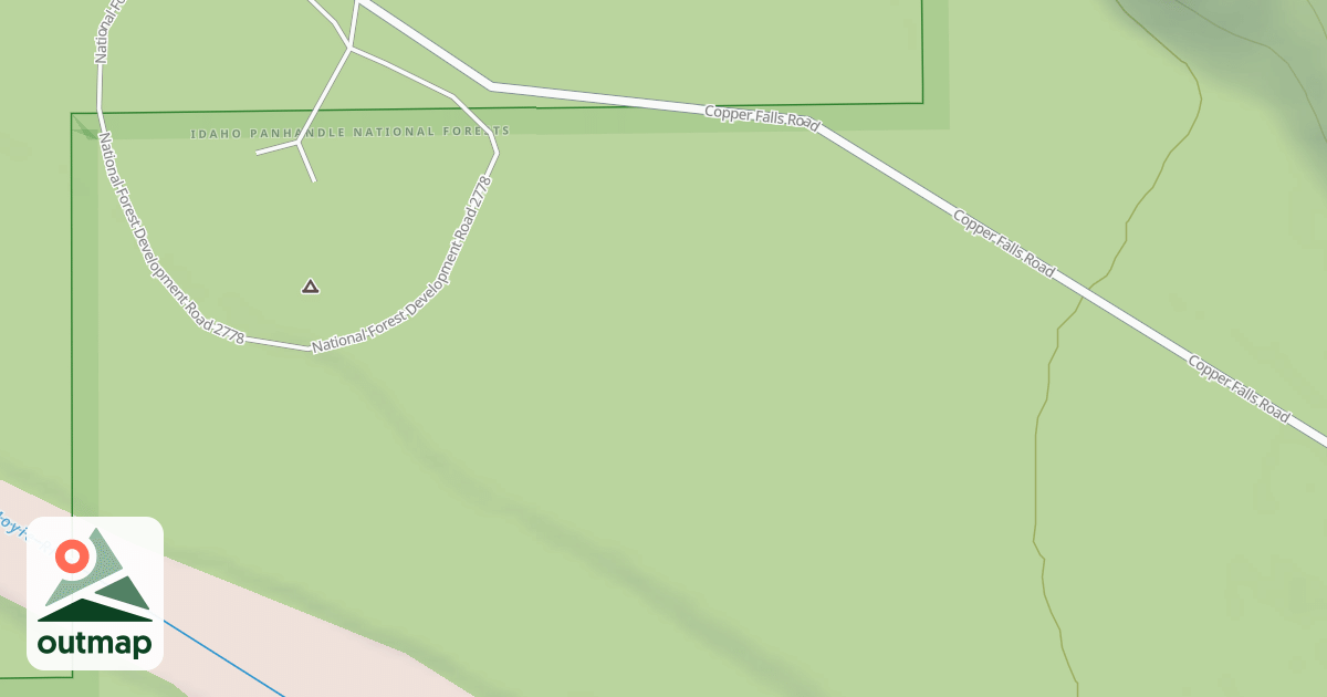 Map of COPPER CREEK CAMPGROUND