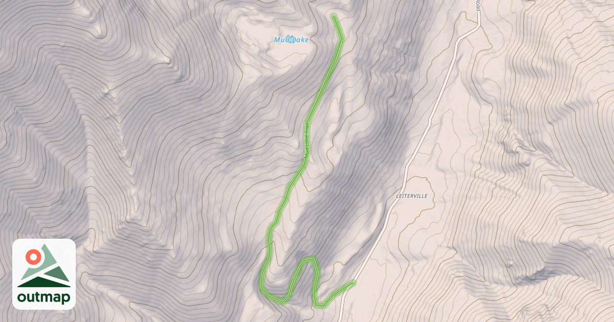 Map of Mud Lake Trail