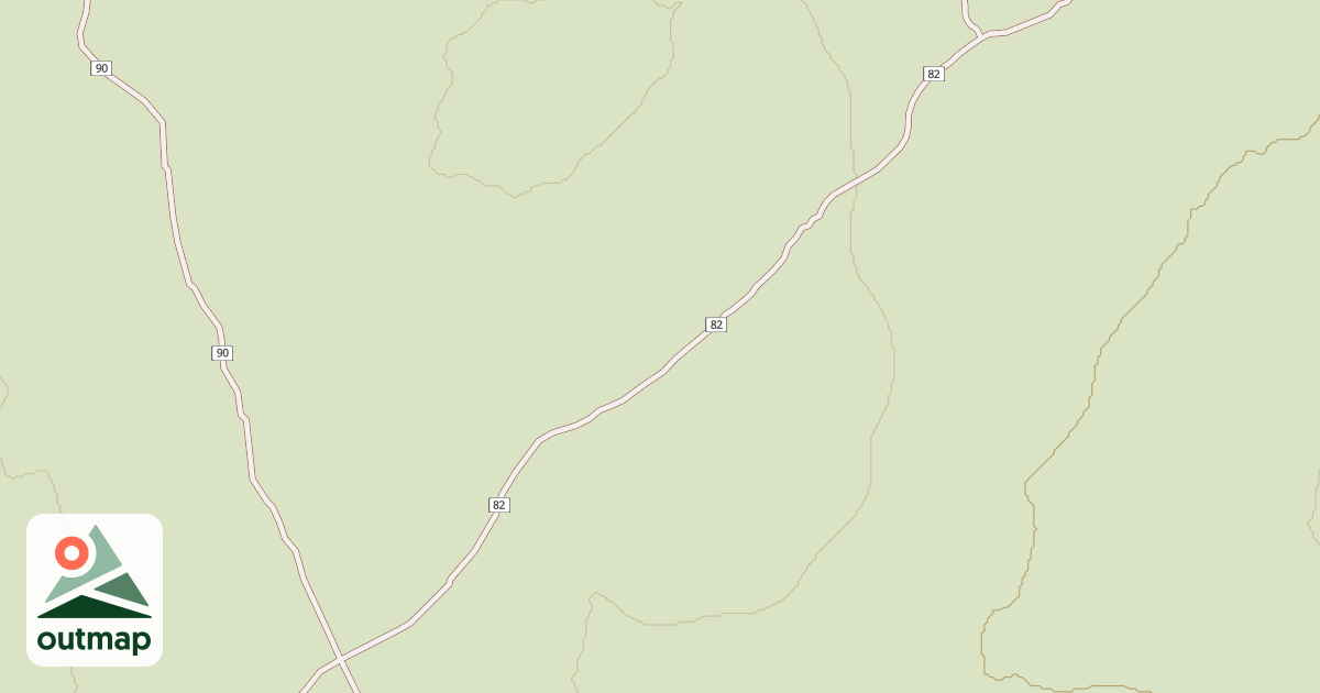 Map of Millican Plateau Tr 82