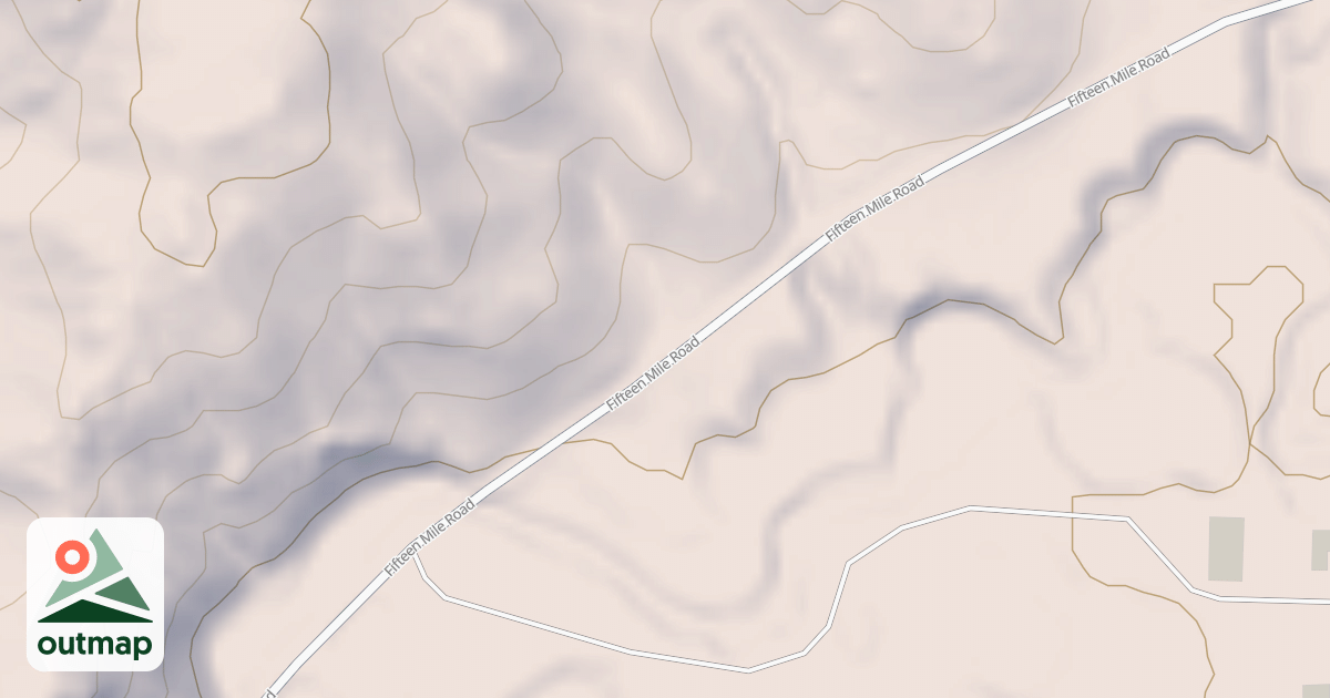 Map of FIFTEEN MILE