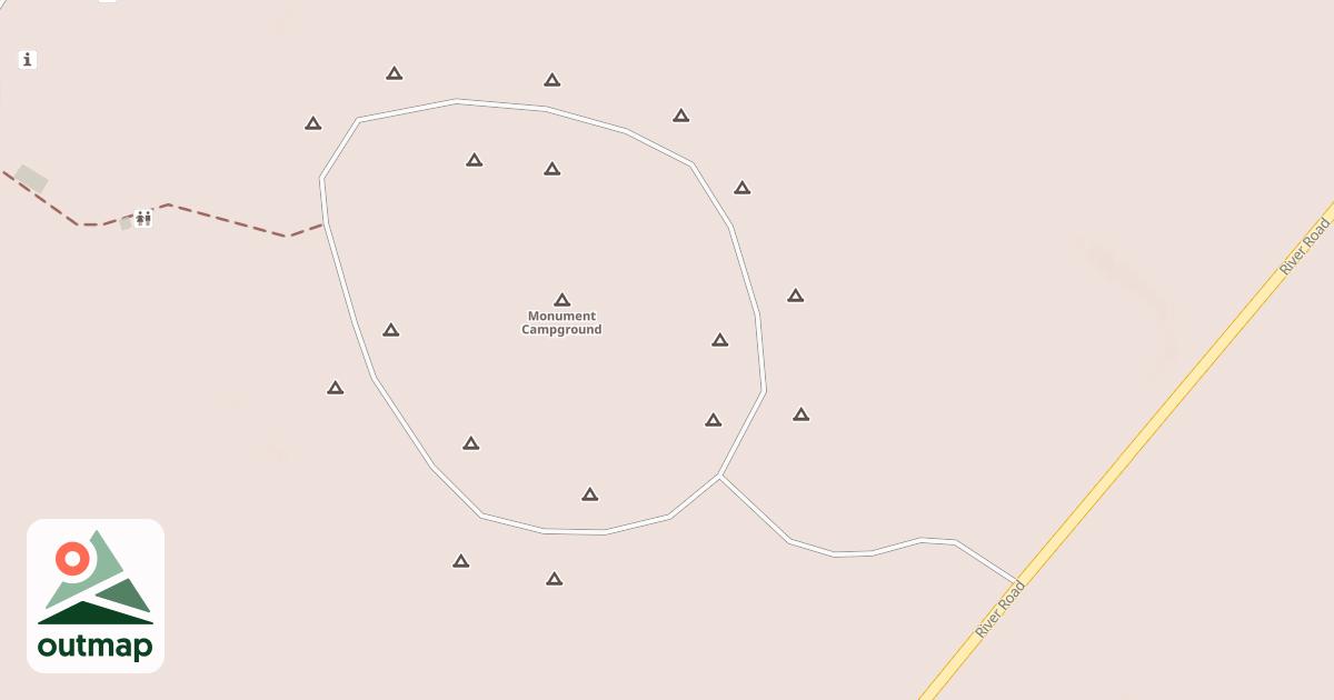 Map of MONUMENT CAMPGROUND