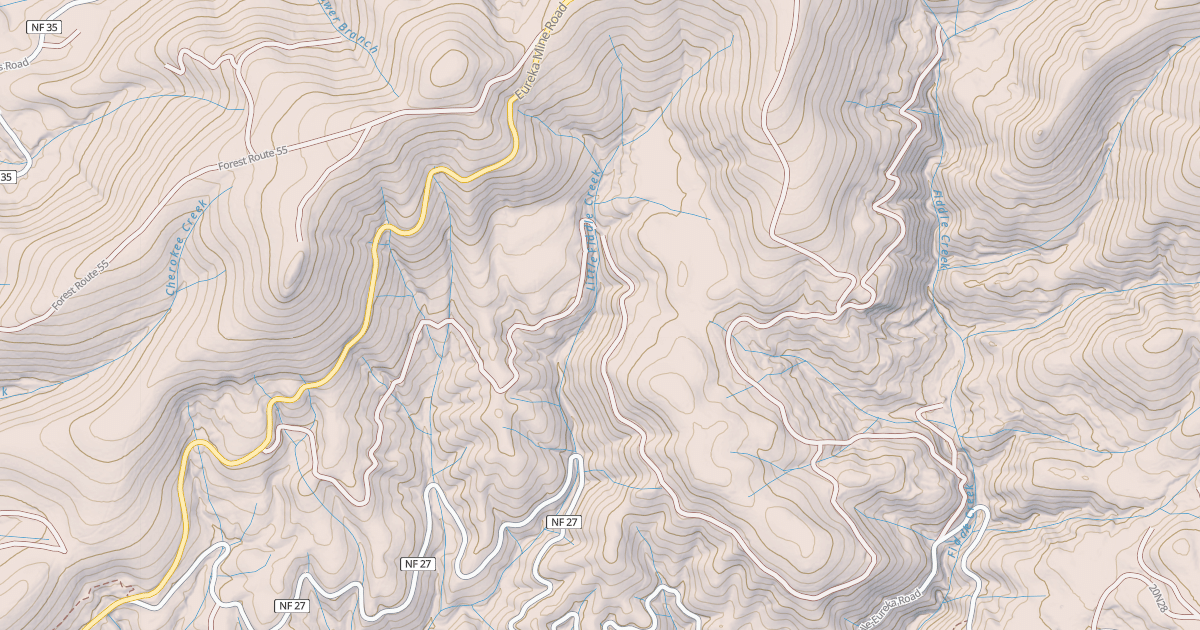 Map preview of BOW CREEK