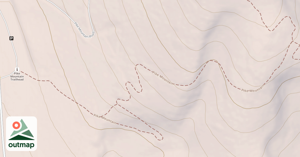 Map of Pike Mountain
