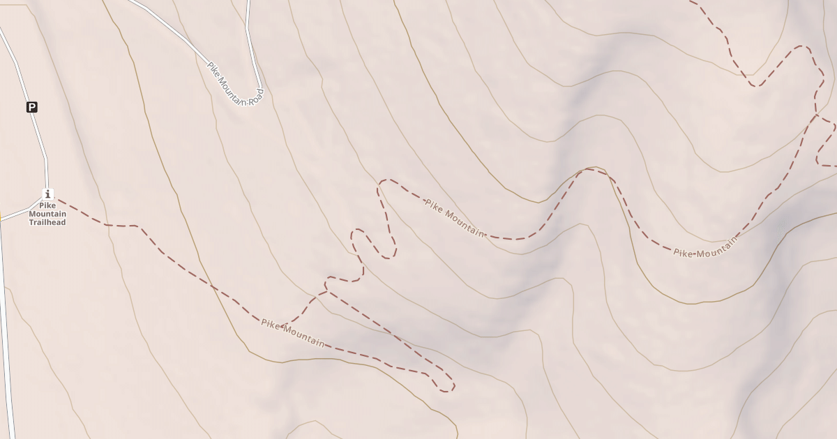 Map preview of Pike Mountain