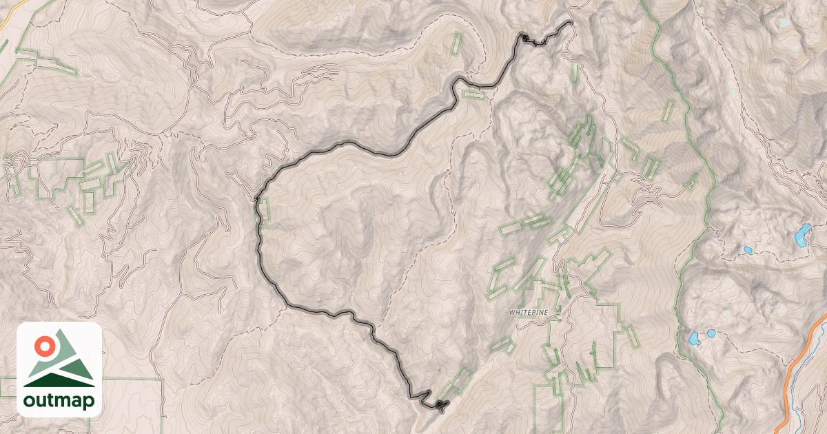 Map of Canyon Creek Trail 481