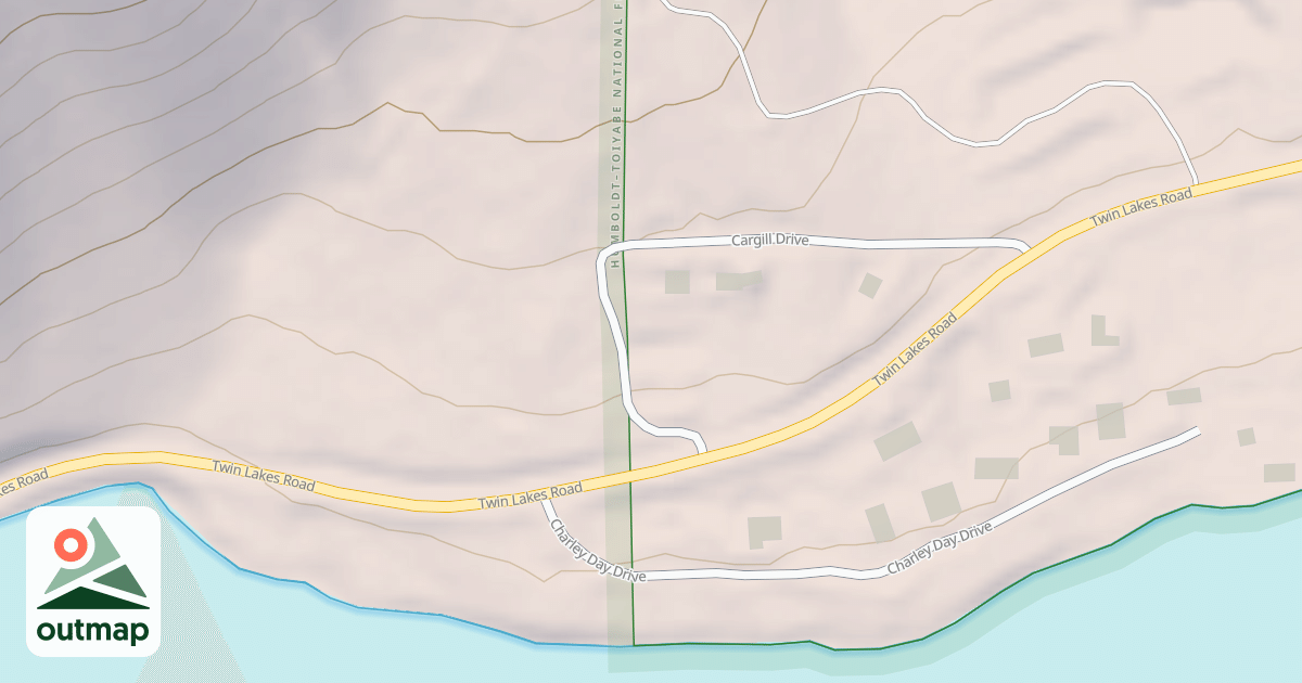 Map of AVALANCHE WAY ROAD