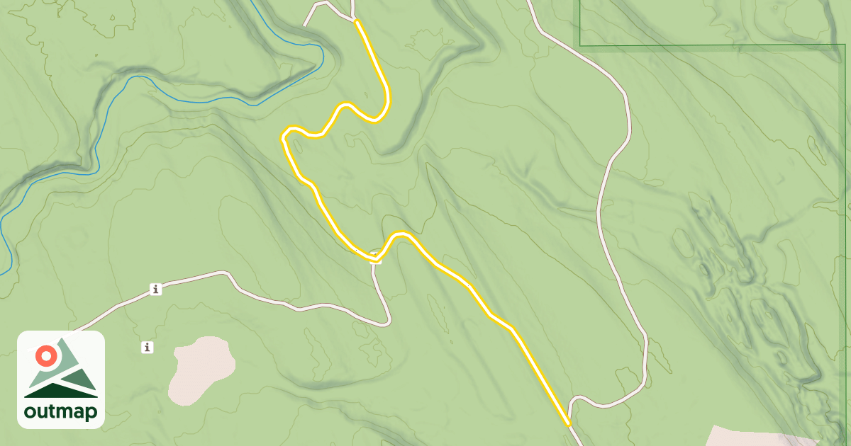 Map of National Forest Development Road 2916