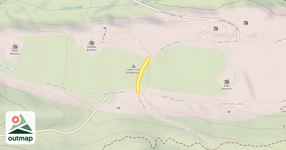 Map of Cutler Flat