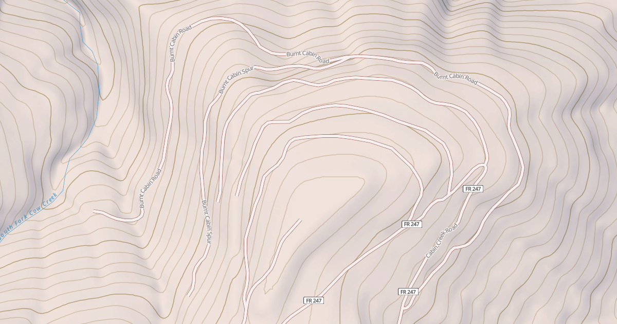 Map preview of BURNT CABIN