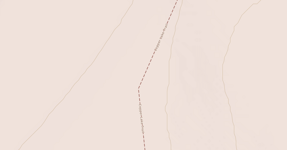 Map preview of Copper Lake Trail