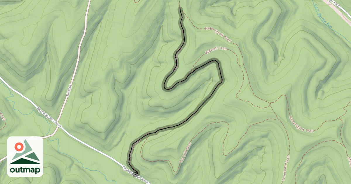 Map of Oak Rush Trail