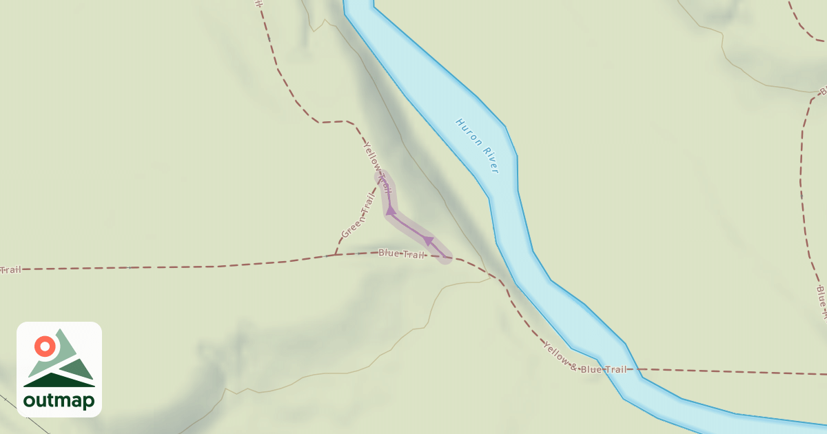 Map of Yellow Trail