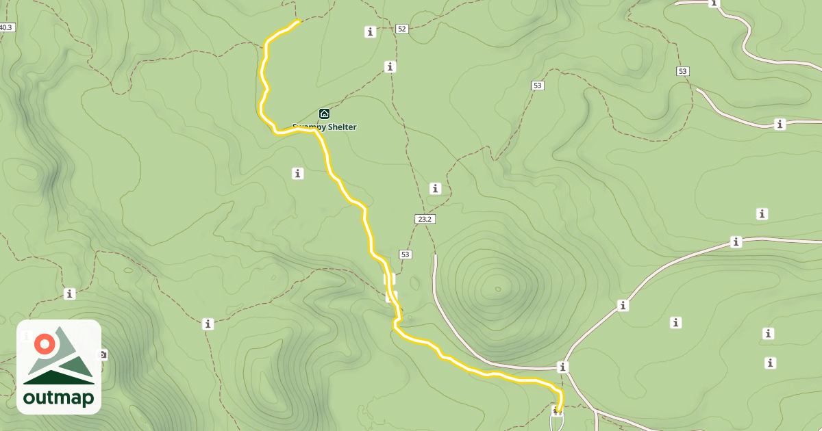 Map of Swampy Lakes Trail #23