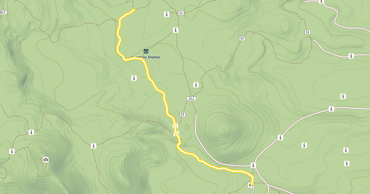 Map preview of Swampy Lakes Trail #23