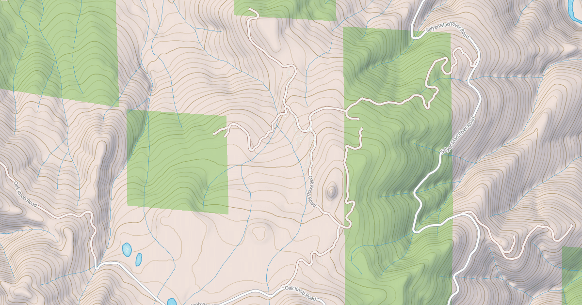 Map preview of OAK KNOB