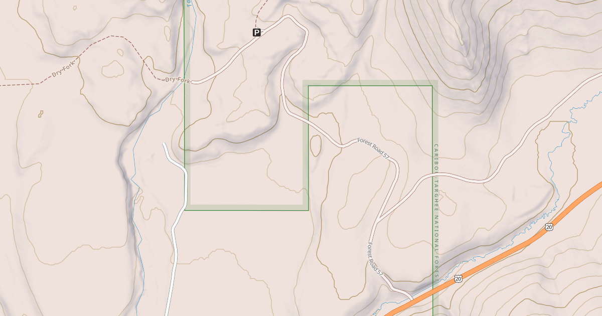 Map preview of TARGHEE CREEK