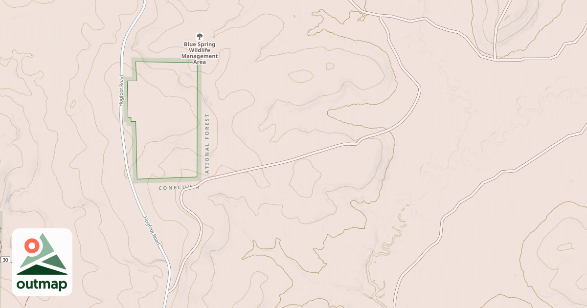 Map of COPPER RUN