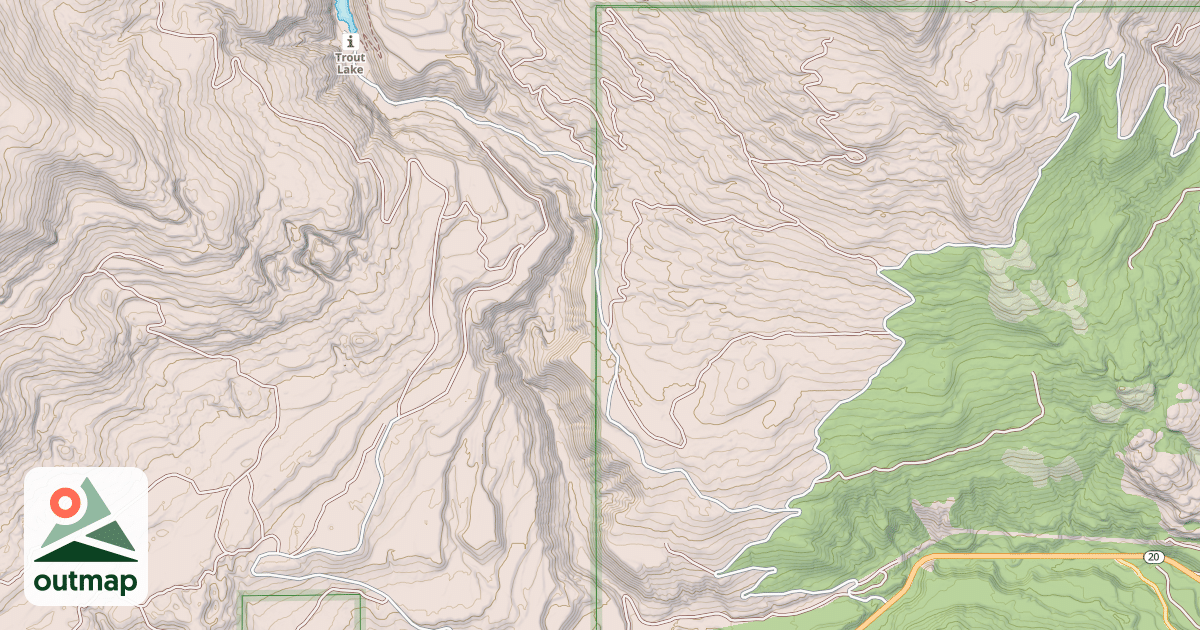 Map of TROUT LAKE CAMPGROUND
