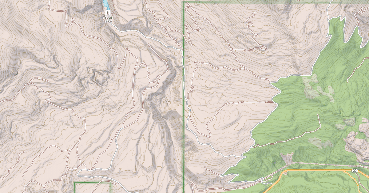 Map preview of TROUT LAKE CAMPGROUND