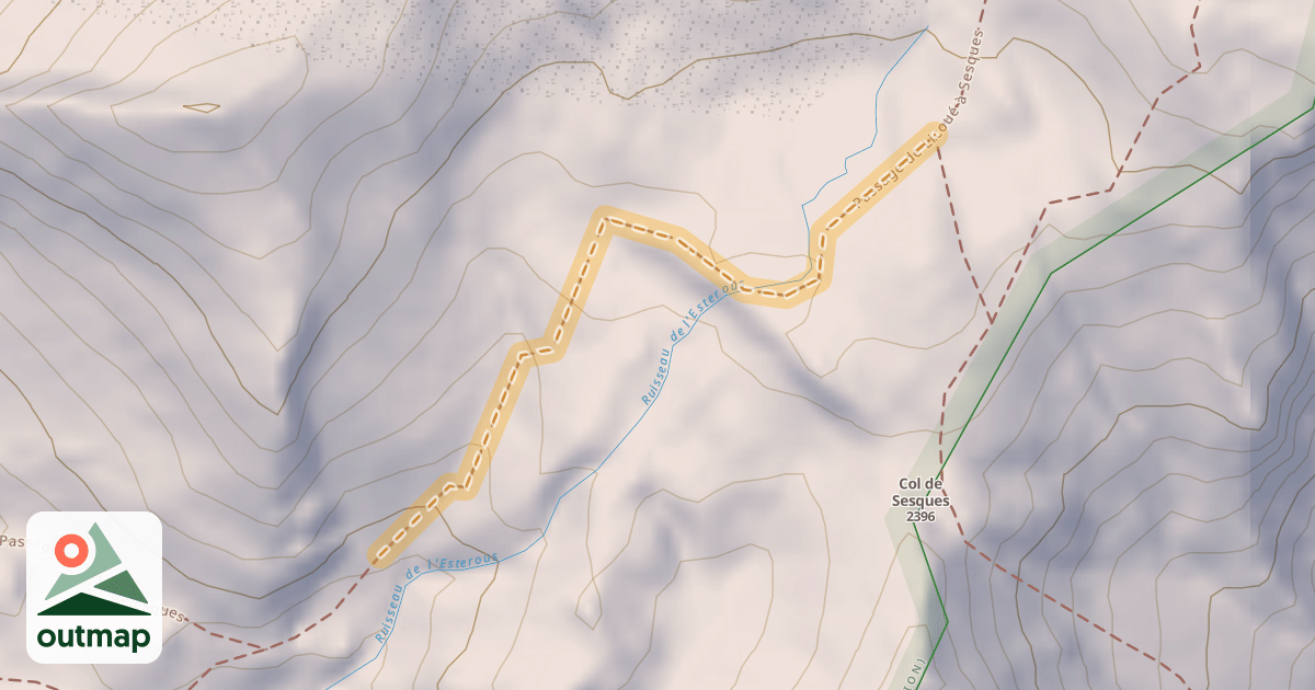 Map of Passage de Licoué à Sesques