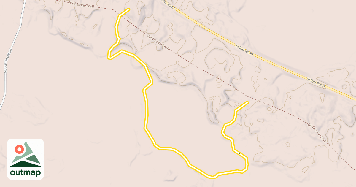 Map of Bird Lake Trail