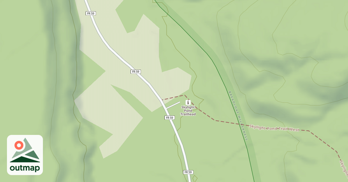 Map of SKYLIGHT POND
