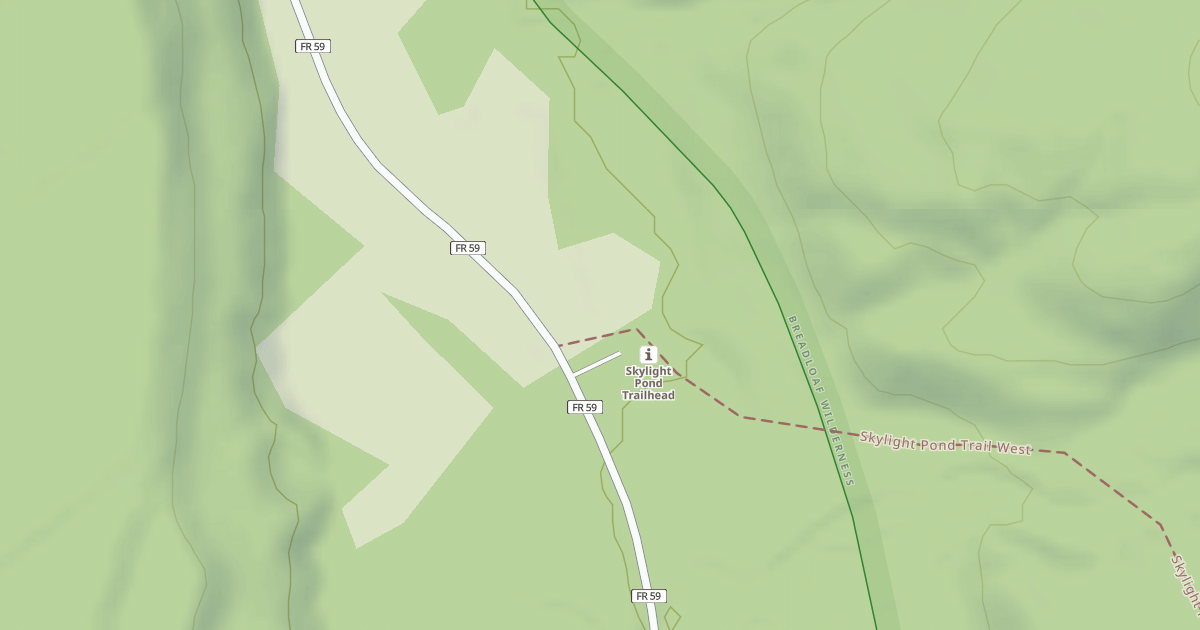 Map preview of SKYLIGHT POND