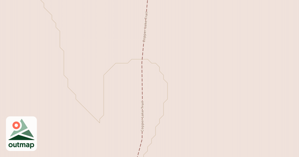 Map of Copper Lake Trail