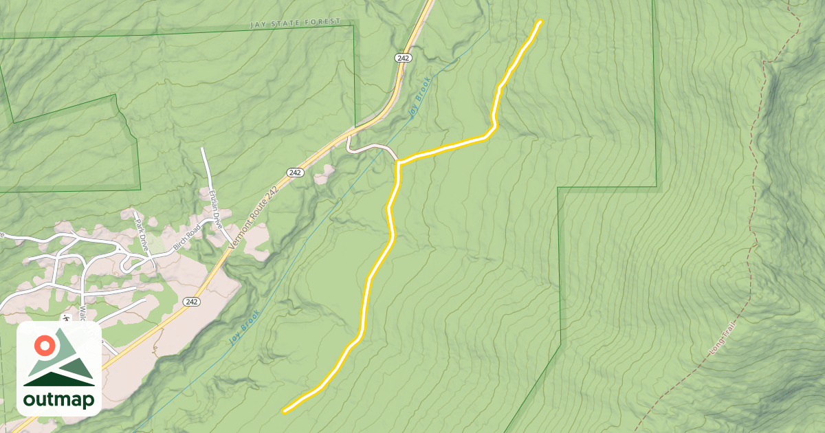 Map of Catamount Trail